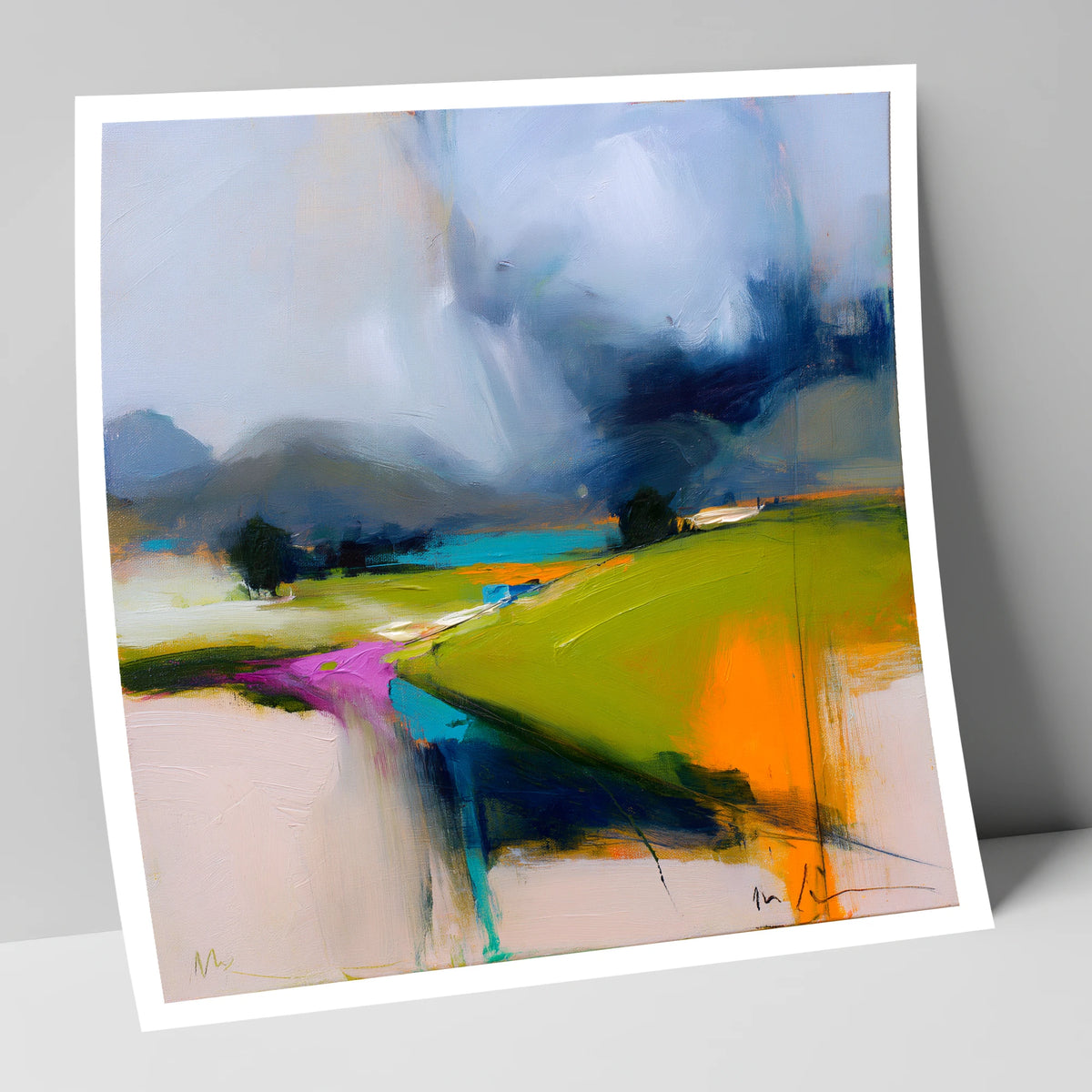Storm Skies Over Bright Fells lake district sky art print