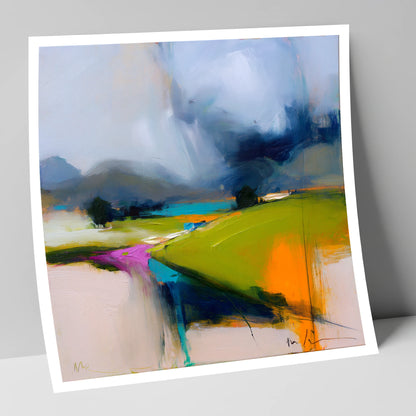 Storm Skies Over Bright Fells lake district sky art print