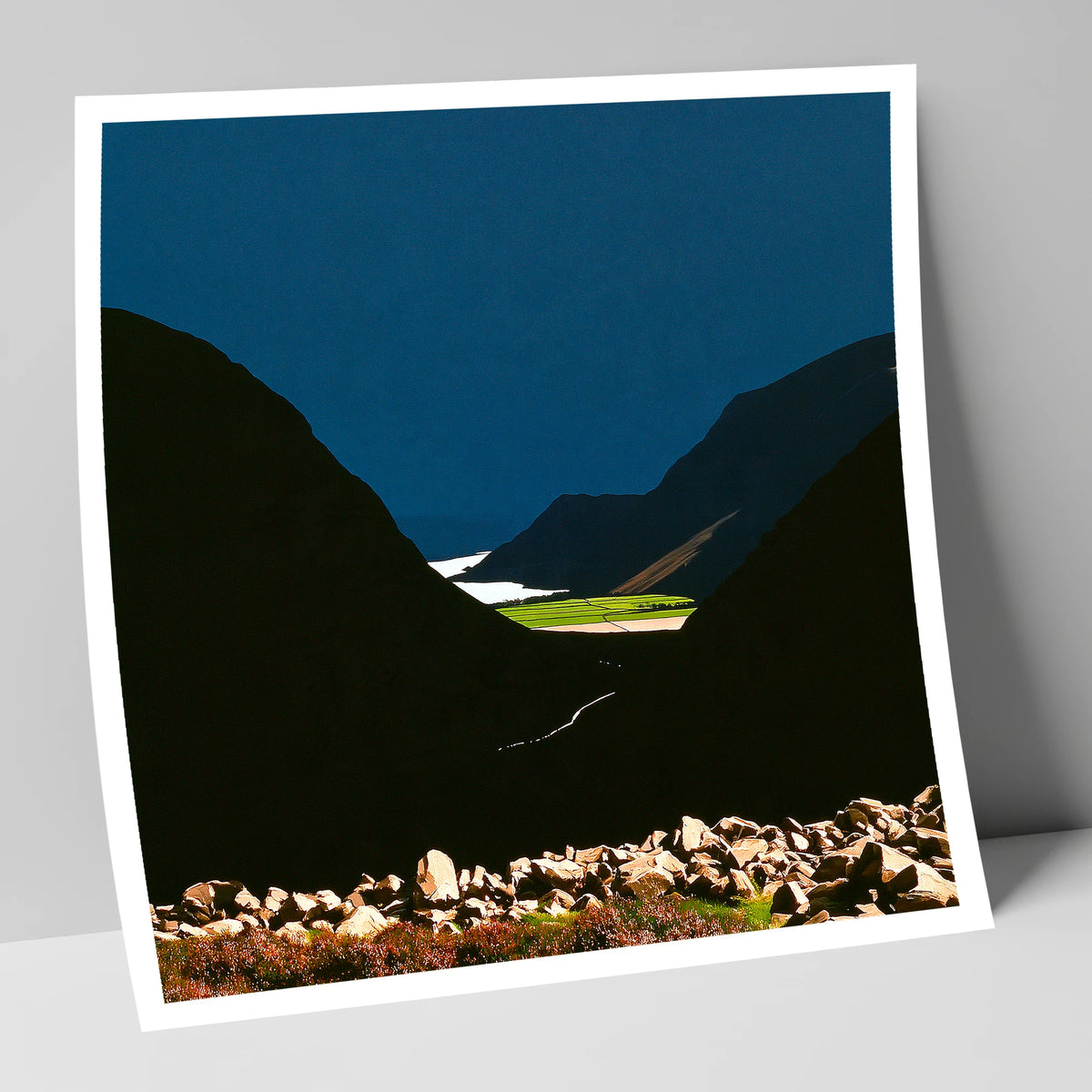 Haystacks Fell Dramatic Silhouette lake district fell art print