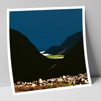Haystacks Fell Dramatic Silhouette lake district fell art print