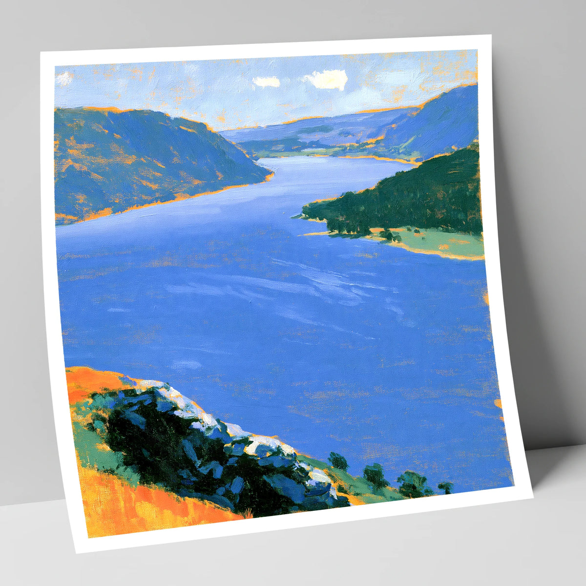 Vibrant Ullswater From Gowbarrow Fell lake district lake art print
