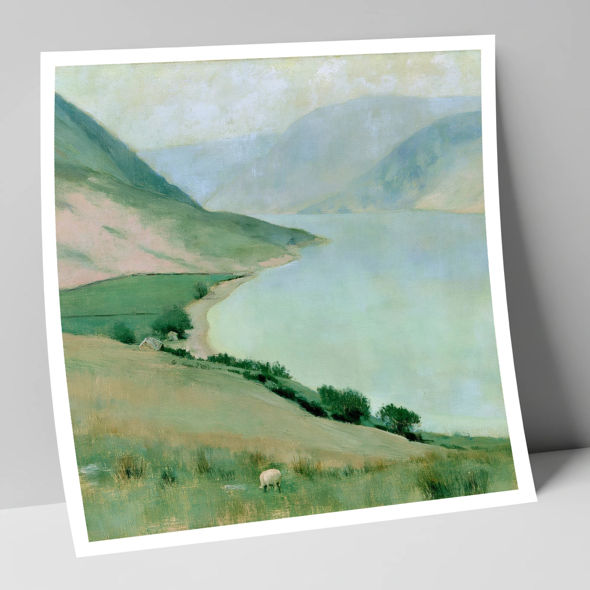 Pastel Haze over Ennerdale Water lake district valley art print