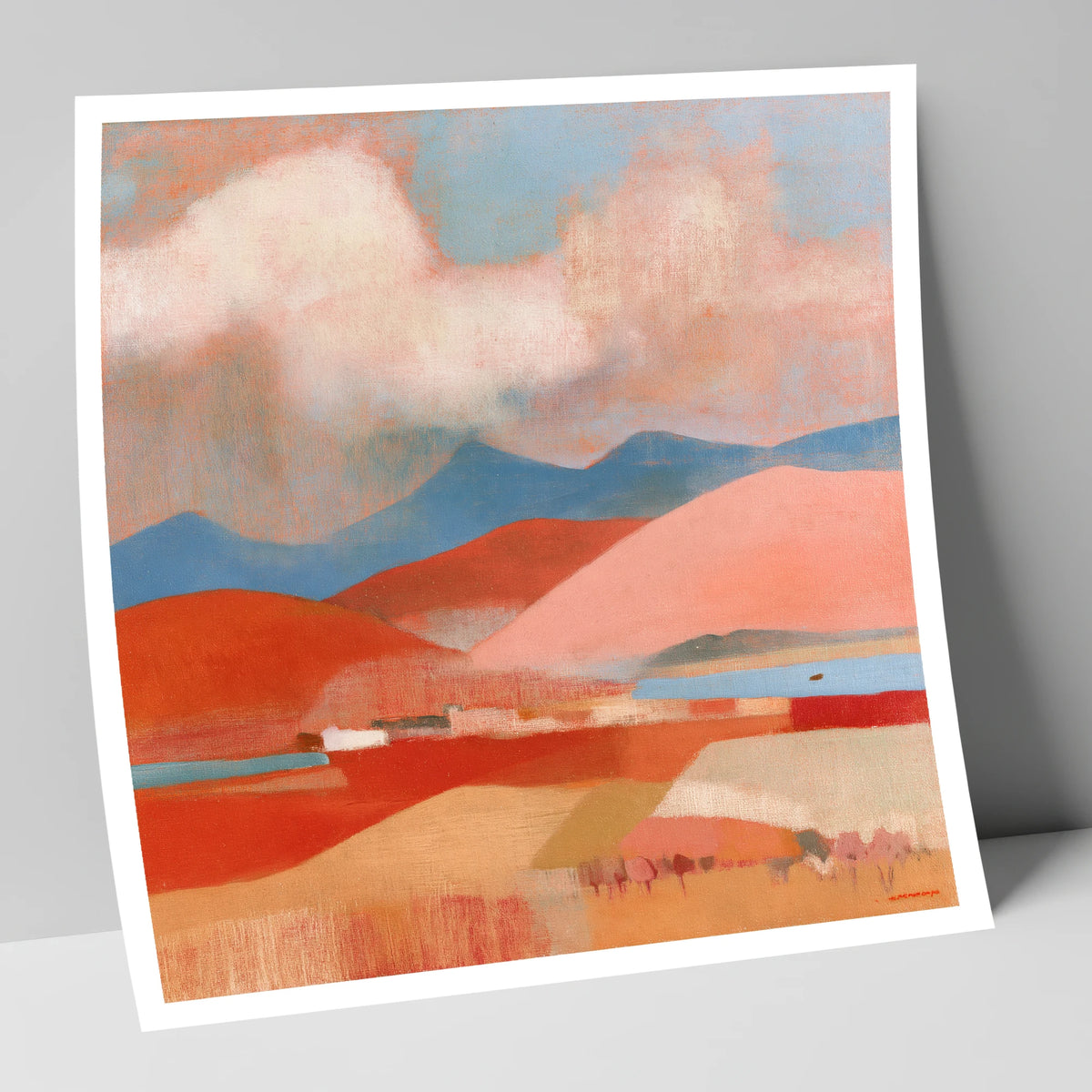 Storm Clouds Over Terracotta Fells lake district sky art print