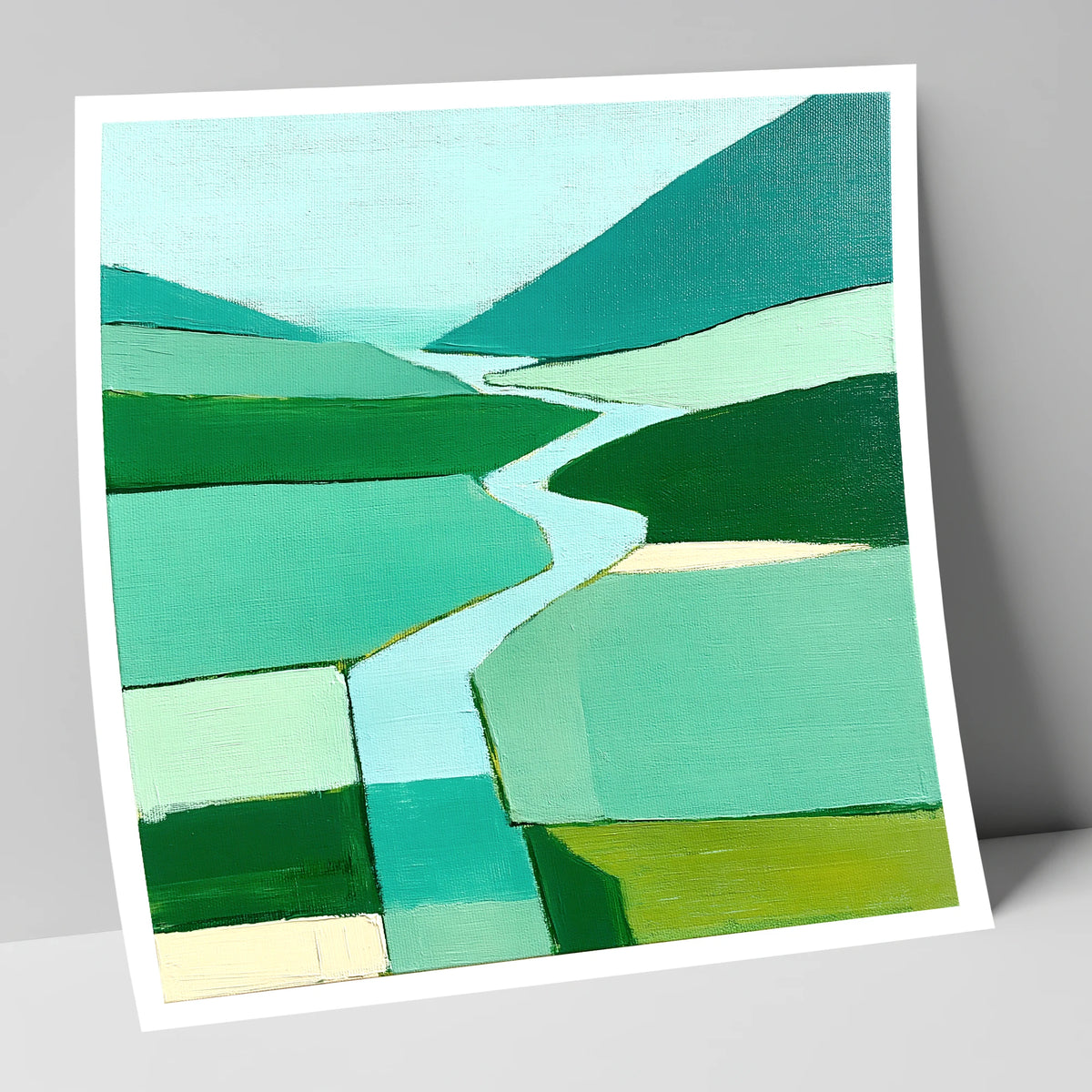 Abstract River Duddon Valley lake district waterfall art print