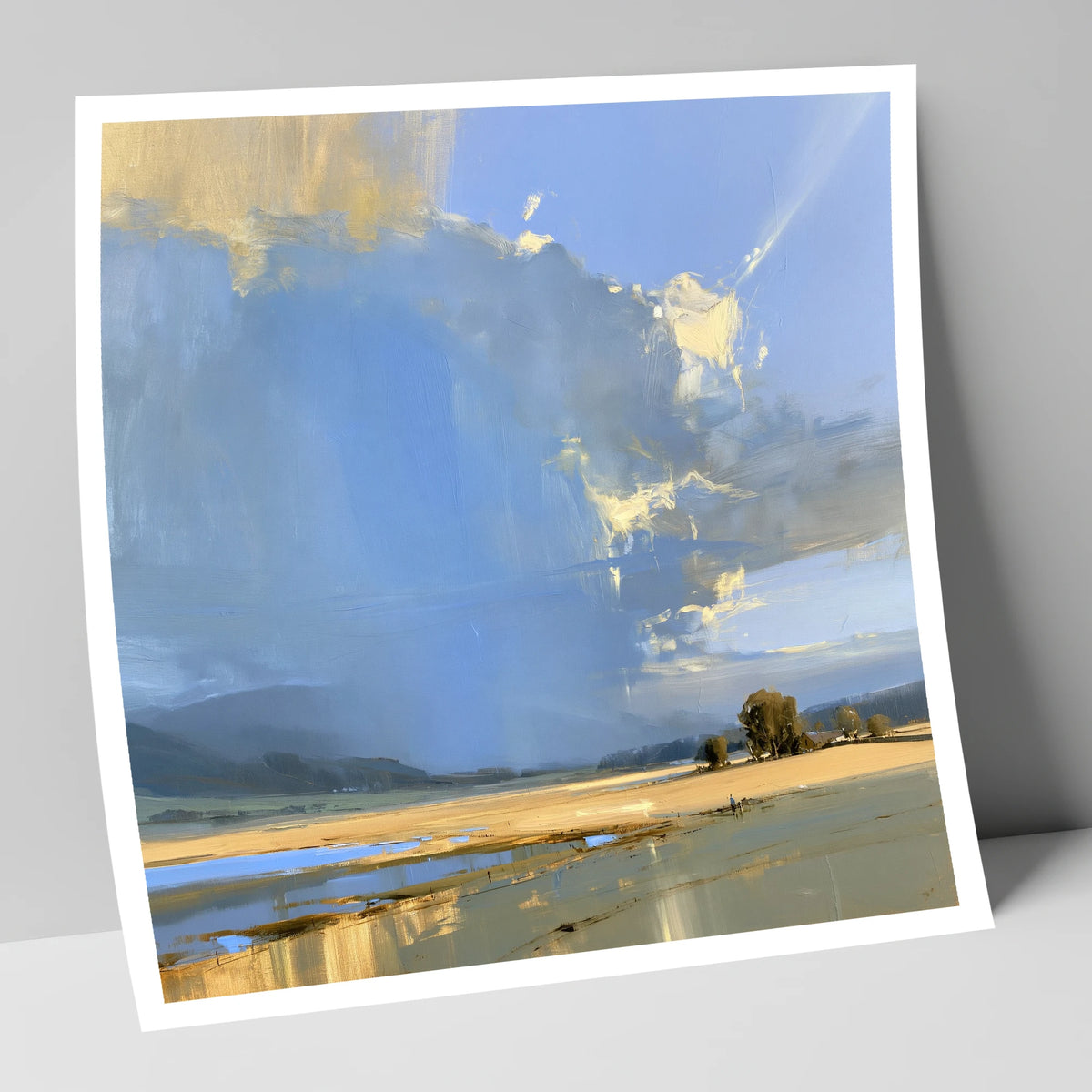 Luminous Storm Clouds Over Fells lake district sky art print