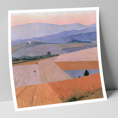 Pastel Dusk over Dale Fields lake district valley art print