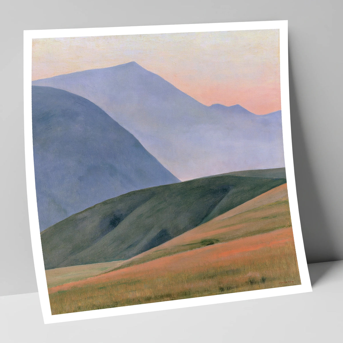 Rolling Fells in Pastel Light lake district fell art print