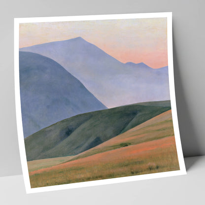 Rolling Fells in Pastel Light lake district fell art print