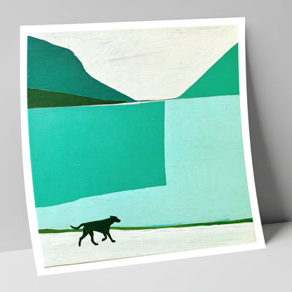 Contemporary Wast Water Running Dog wast water wall art art print