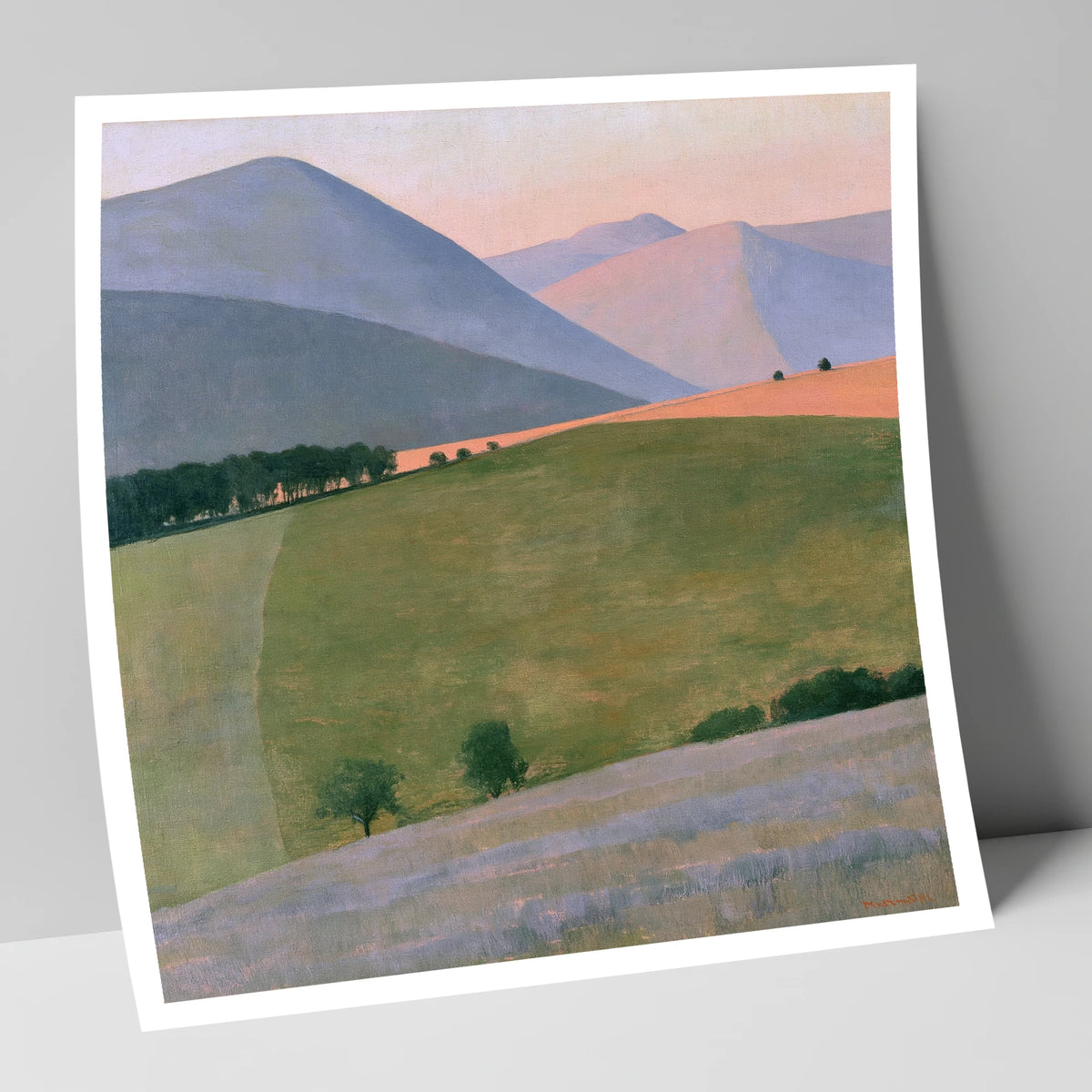 Pastel Fells Above Green Valley lake district valley art print