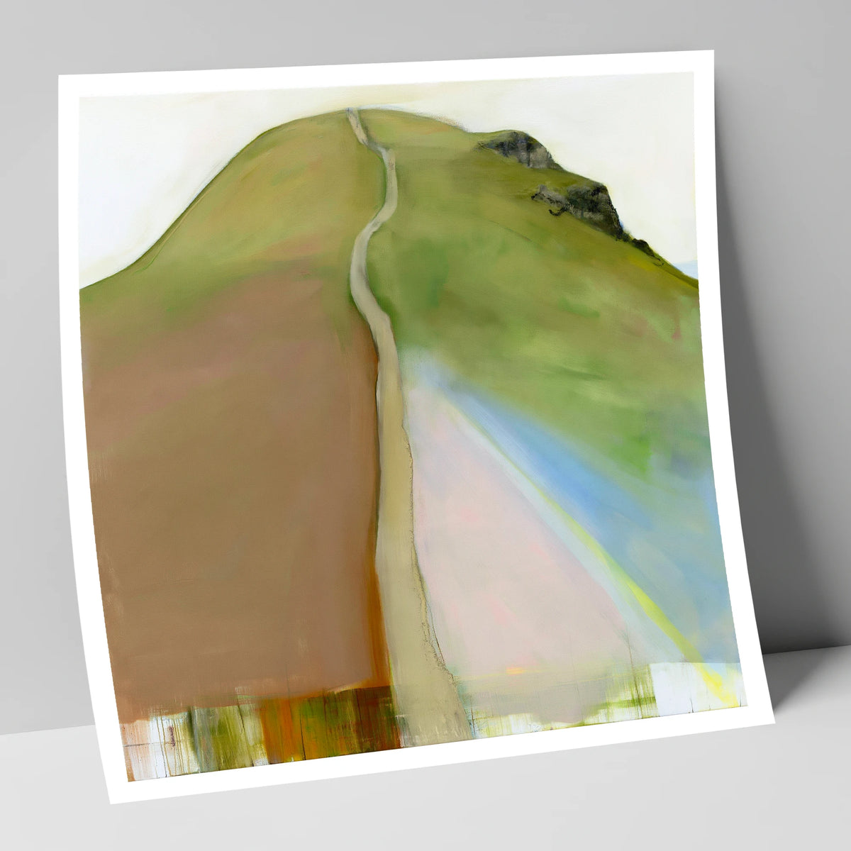 Contemporary Winding Path up Cat Bells lake district fell art print