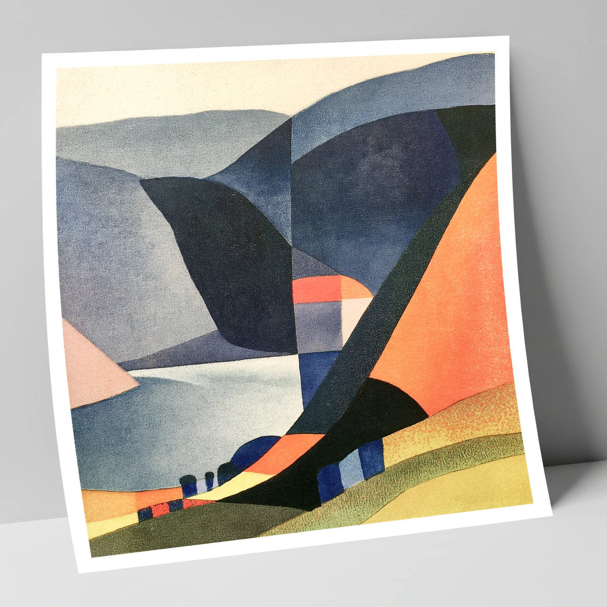 Geometric Lake District Fells lake district lake art print
