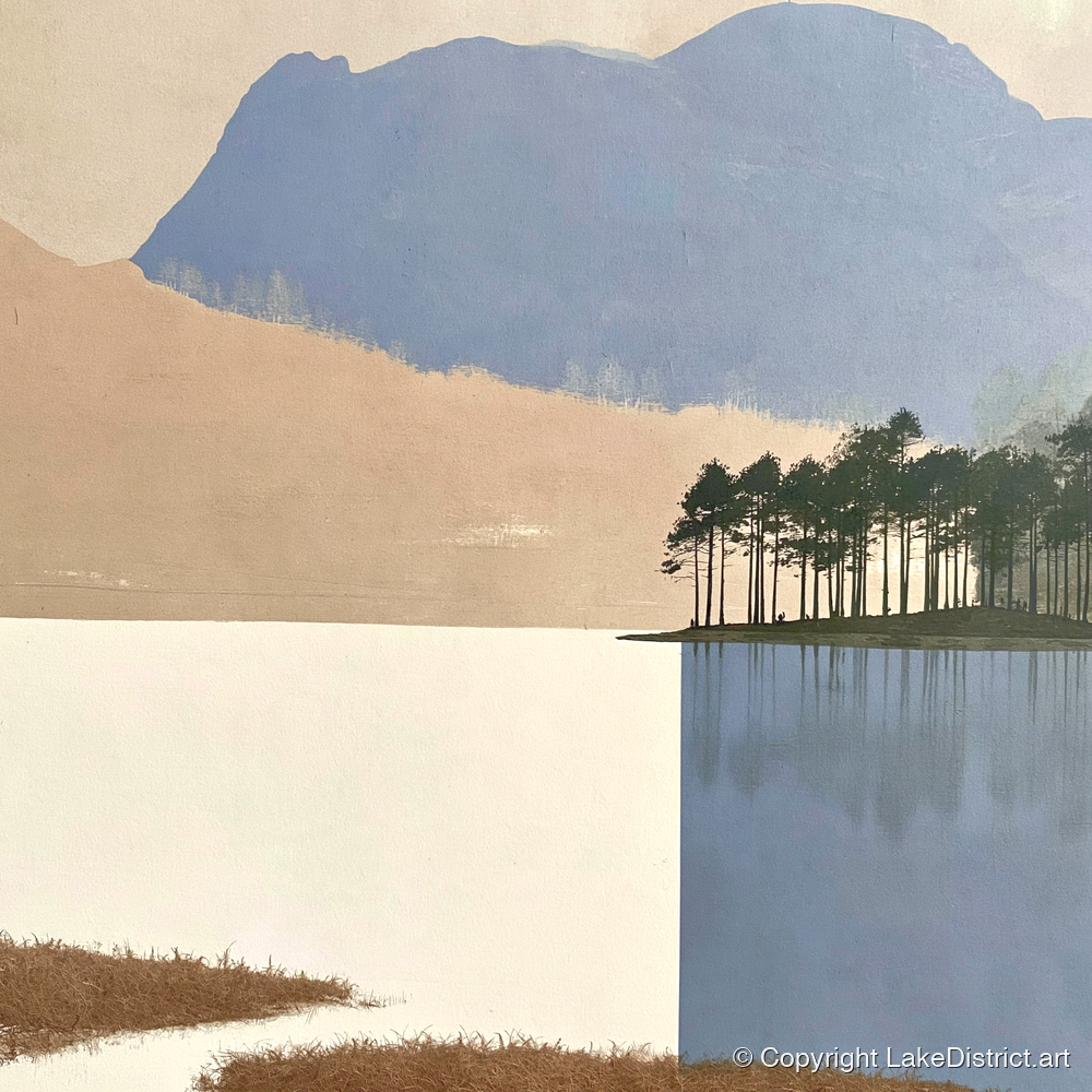 Tarn Hows Pines and Slate Fells - lake district lake art print and canvas by Phillip Marbury A.I