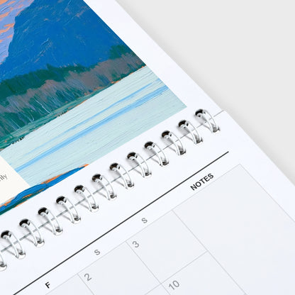 Windermere 2027 wall calendar hanging in a corner